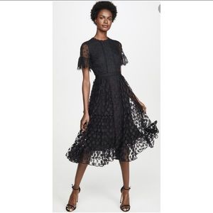 SALONI Andie Lace Polka Dot Tulle Dress
